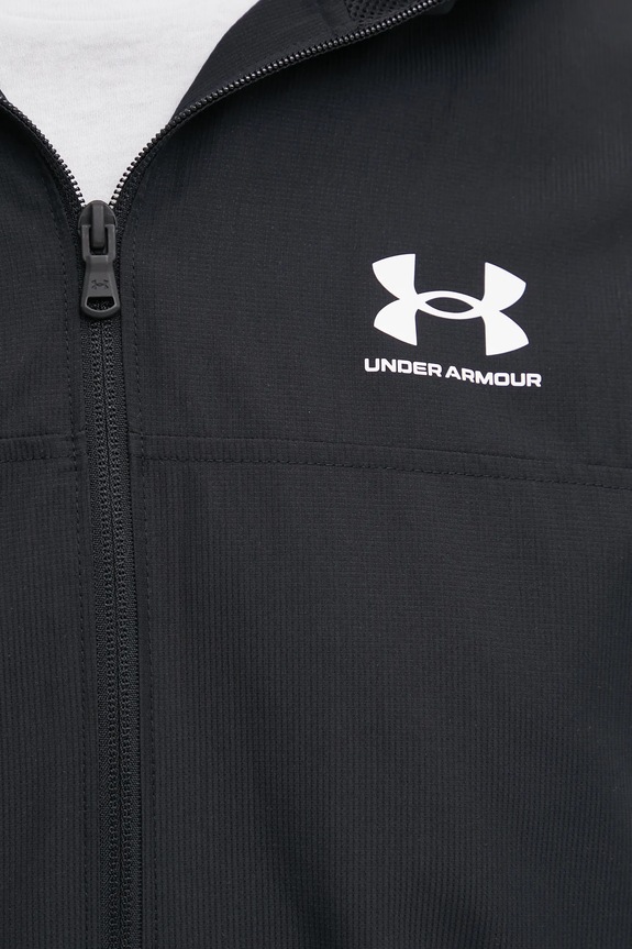 Under Armour Ανδρικό αθλητικό μπουφάν Rival Terry 1390149 μαύρο