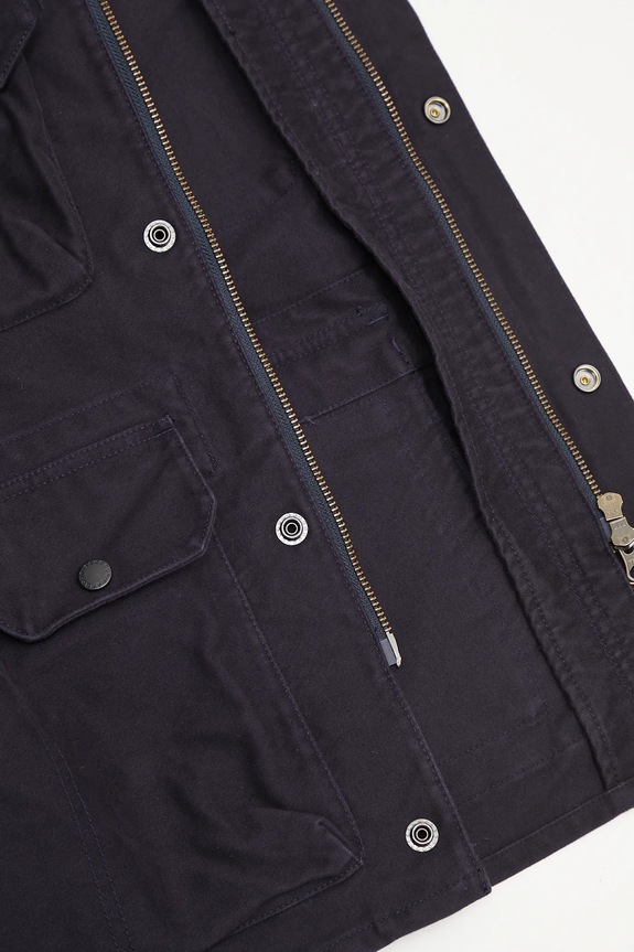 Bavlnená bunda Barbour Barbour Modified Dryfly Casual Jacket MCA1036 tmavomodrá