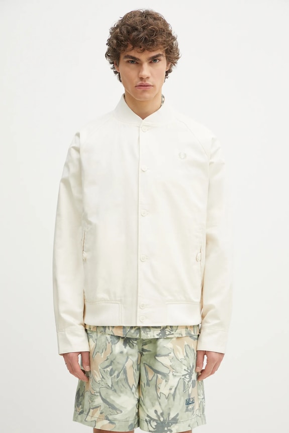 Fred Perry kurtka bomber bez kaptura beżowy J9032.560