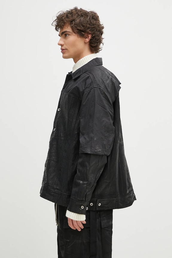 Rick Owens kurtka Jumbo Worker DU01E3761.COMW1 czarny SS25