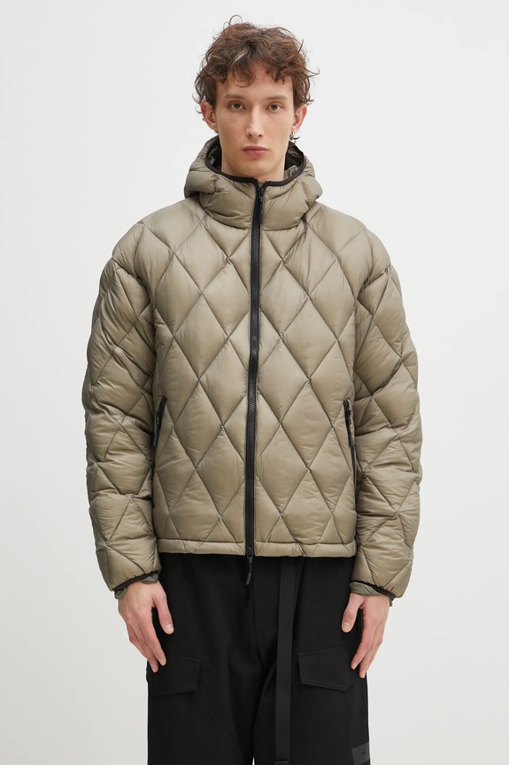 MKI MIYUKI ZOKU down jacket Translucent Diamond Bubble with green TRANSLUCENT.DIAMOND.GR