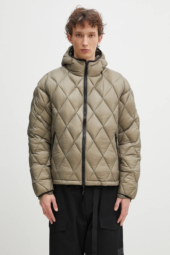 MKI MIYUKI ZOKU down jacket Translucent Diamond Bubble with green TRANSLUCENT.DIAMOND.GR