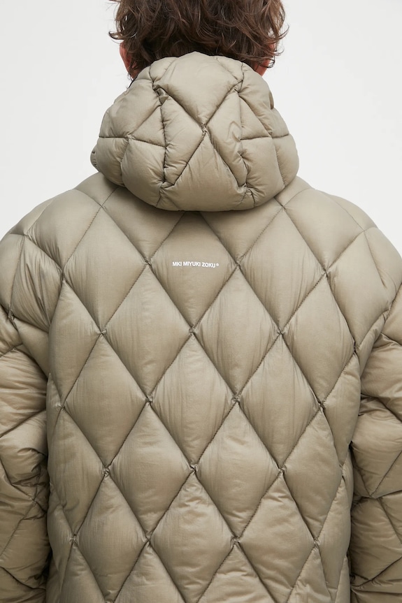 MKI MIYUKI ZOKU down jacket Translucent Diamond Bubble green TRANSLUCENT.DIAMOND.GR