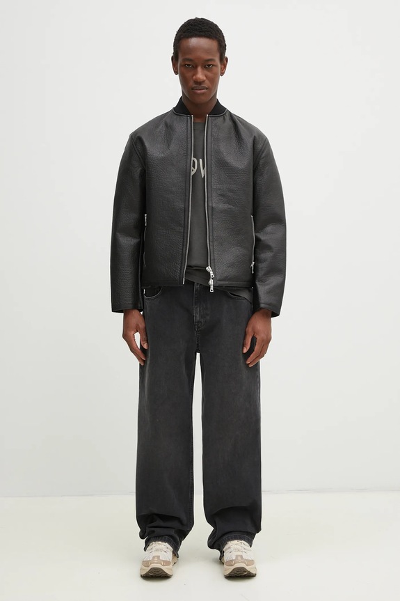MKI MIYUKI ZOKU giacca in pelle Shearling Bomber Jacket SHEARLING.BOMBER.JACKET