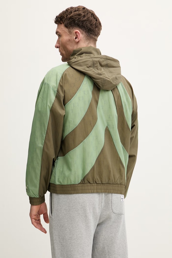 Odzież Puma kurtka PUMA x KIDSUPER Windbreaker 629509 zielony