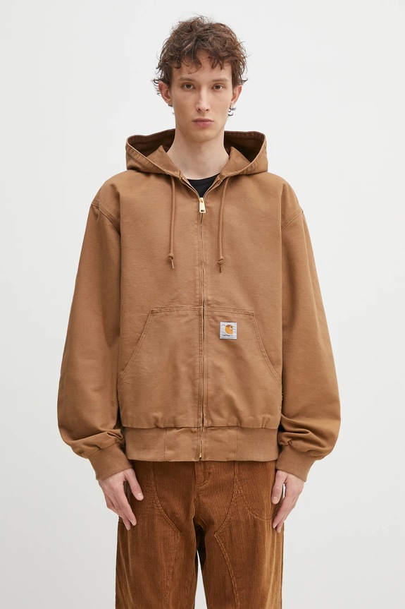 Carhartt WIP cotton jacket OG Active Jacket Planet friendly brown I034311.HZ02