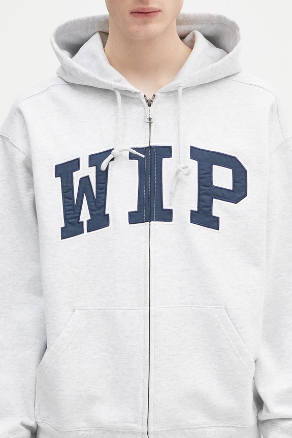 Carhartt WIP sweatshirt Hooded WIP Sweat Jacket gray I034691.48206