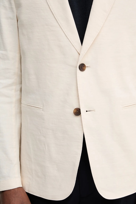 Theory giacca in lino P0373104 beige