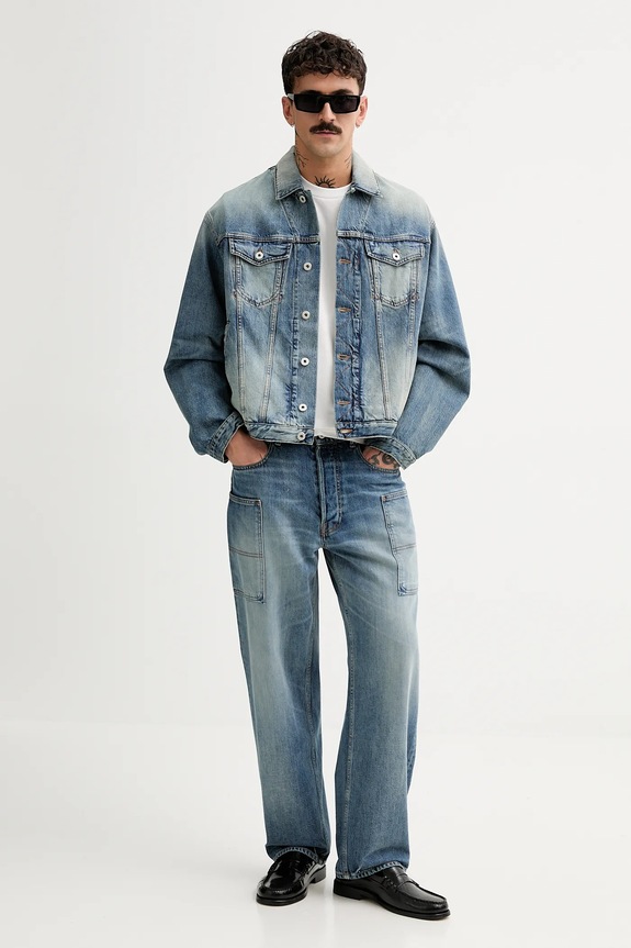 Kenzo kurtka jeansowa FF55DV3026I7.DS niebieski SS25