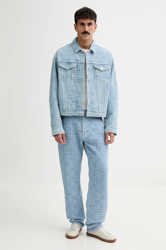 Kenzo kurtka jeansowa FF55DV3026J4.DB niebieski SS25