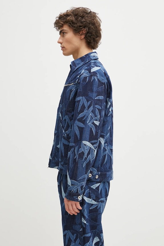 Džínová bunda Kenzo FF55DV3106P1.DM námořnická modř SS25