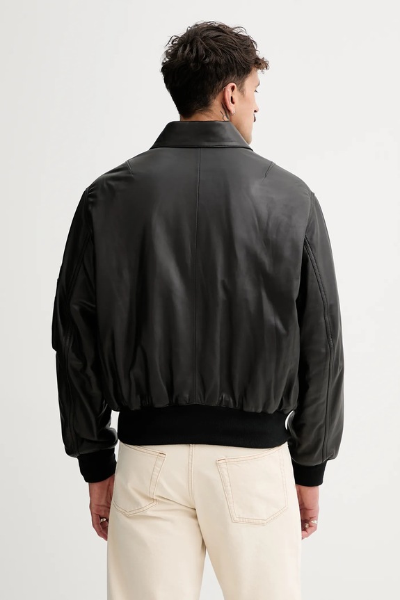 Odzież Kenzo kurtka skórzana FF55LB1430AD.99 czarny