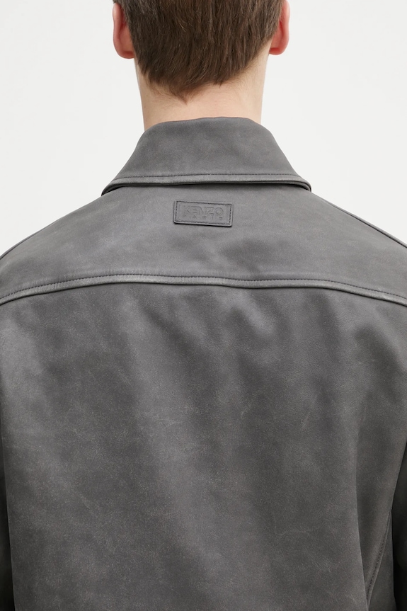 Шкіряна куртка Kenzo FF55LB1440AB.96 сірий