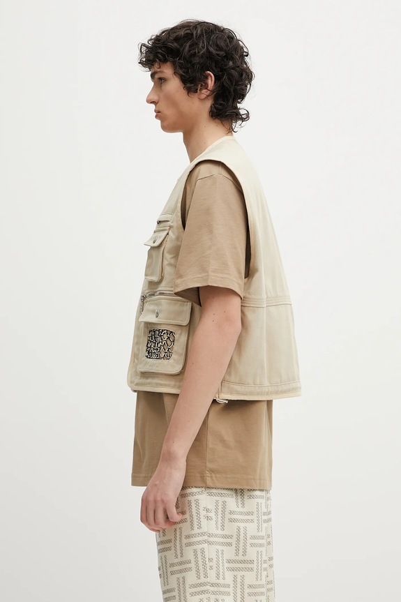 Kenzo cotone senza maniche FF55OU0099OT.11 beige SS25