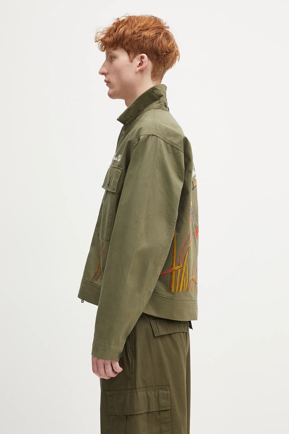 Human Made giacca in cotone Military Jacket HM29JK016 verde SS25