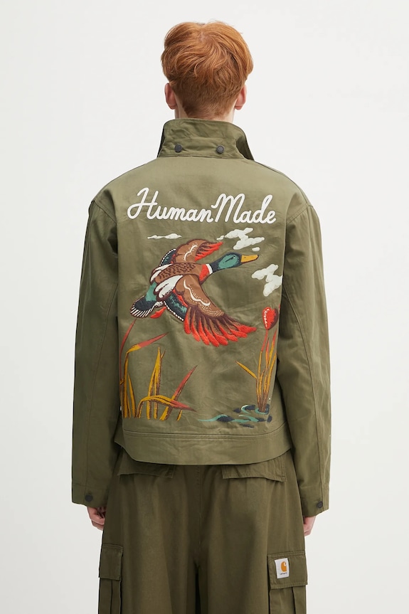 Abbigliamento Human Made giacca in cotone Military Jacket HM29JK016 verde