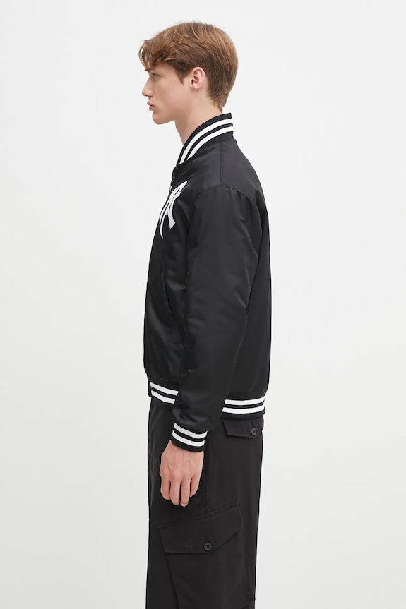 Куртка-бомбер No Problemo NYP Nylon Varsity Jacket NP7040103 чёрный SS25