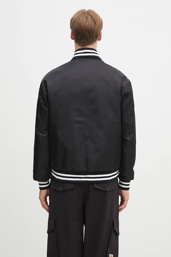 Одежда Куртка-бомбер No Problemo NYP Nylon Varsity Jacket NP7040103 чёрный