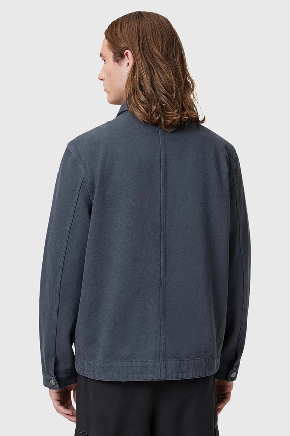 AllSaints kurtka bawełniana EAVIS CHORE M015OC granatowy