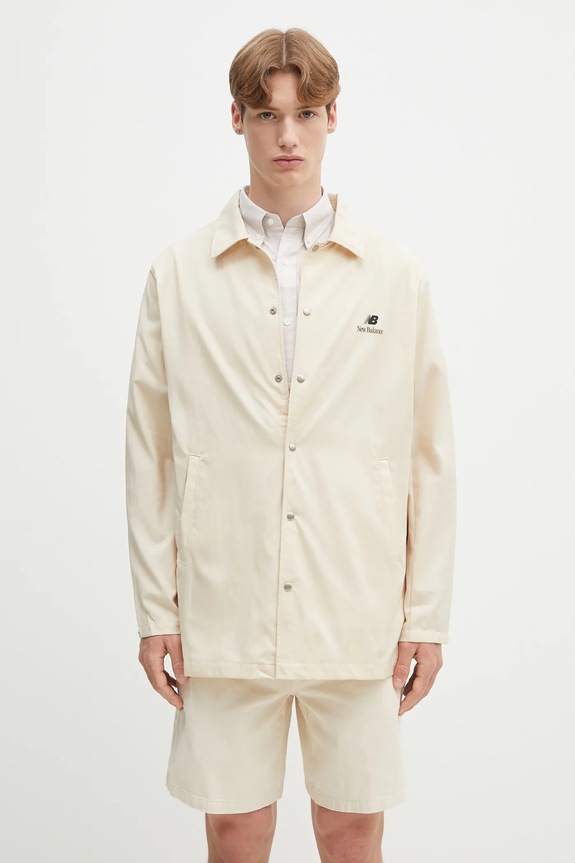 New Balance giacca camicia Made In Usa Seasonal Woven non isolato beige MJ41540SD
