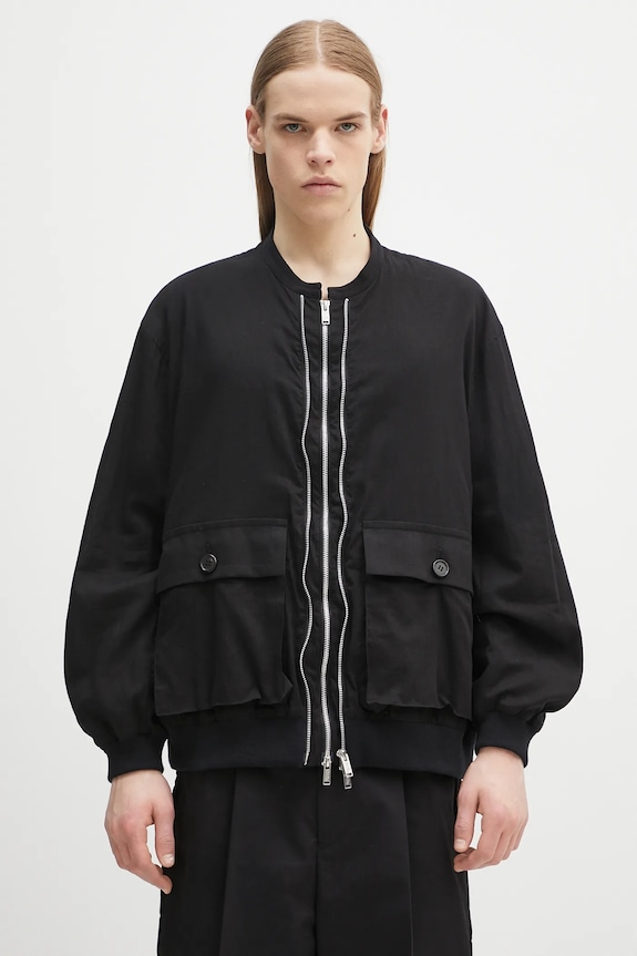 Bavlněná bunda Undercover Blouson nezateplené černá UC1E4206.2