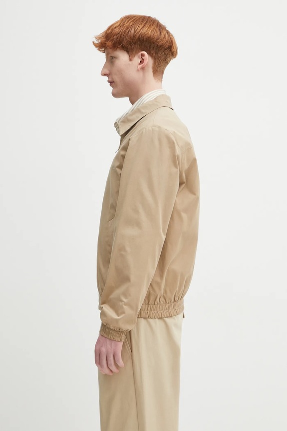 A.P.C. jachetă de bumbac Blouson Gilbert COGZR.H02922 bej SS25