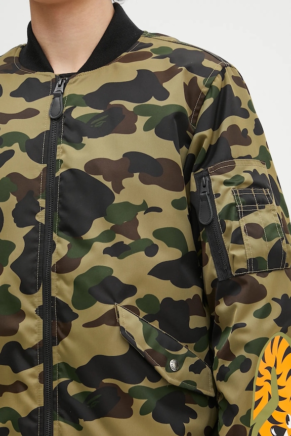 Jakna A Bathing Ape 1St Camo Shark Ma-1 1L30141003 zelena