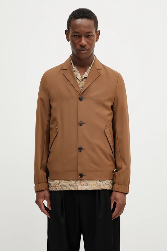 Paul Smith giacca in lana lana marrone M1R.440Z.P00108