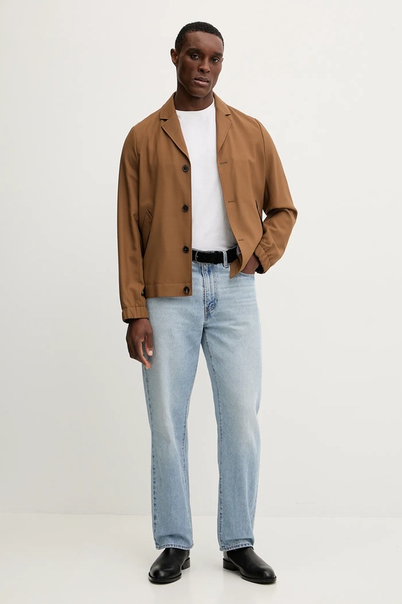 Μάλλινο σακάκι Paul Smith M1R.440Z.P00108 καφέ SS25