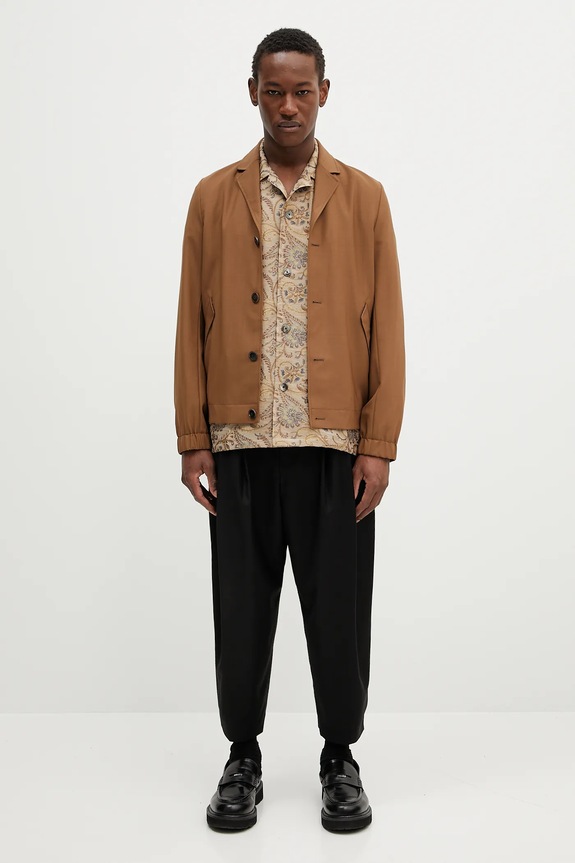 Paul Smith giacca in lana M1R.440Z.P00108 marrone