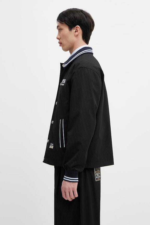 Evisu jacket Flat Knit Collar Coach 2ESHTM5JK1053 black SS25