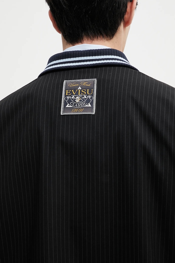 Bunda Evisu Flat Knit Collar Coach čierna 2ESHTM5JK1053