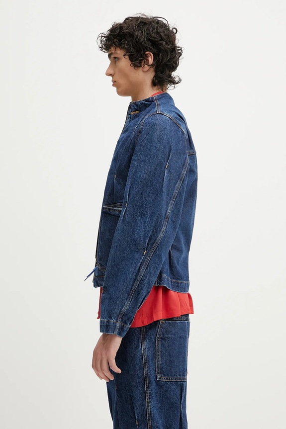 Ader Error kurtka jeansowa Apparel-Top BO01SSJK0108BL granatowy SS25