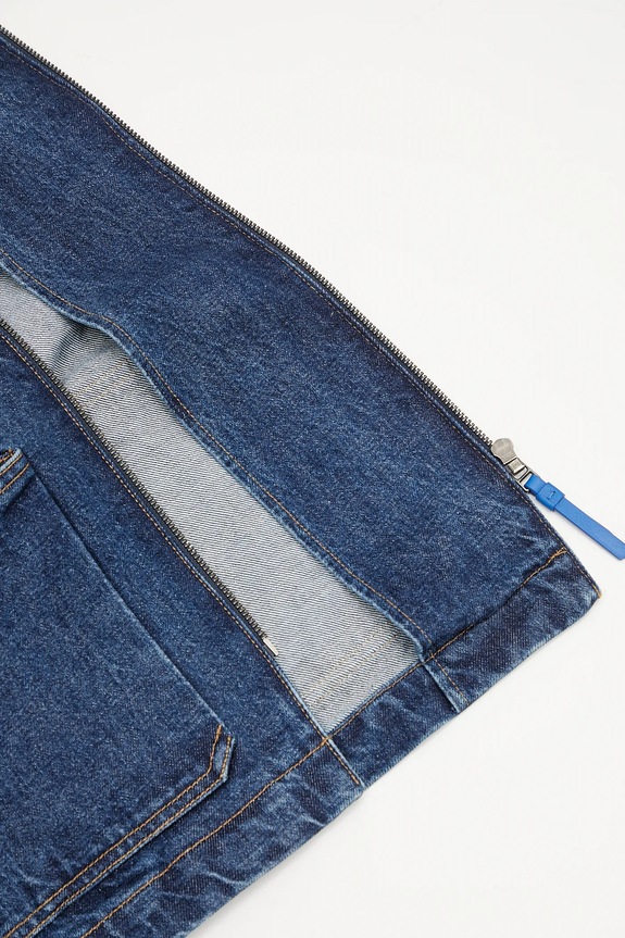 Ader Error kurtka jeansowa Apparel-Top BO01SSJK0108BL granatowy