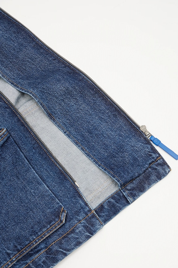 Ader Error kurtka jeansowa Apparel-Top BO01SSJK0108BL granatowy