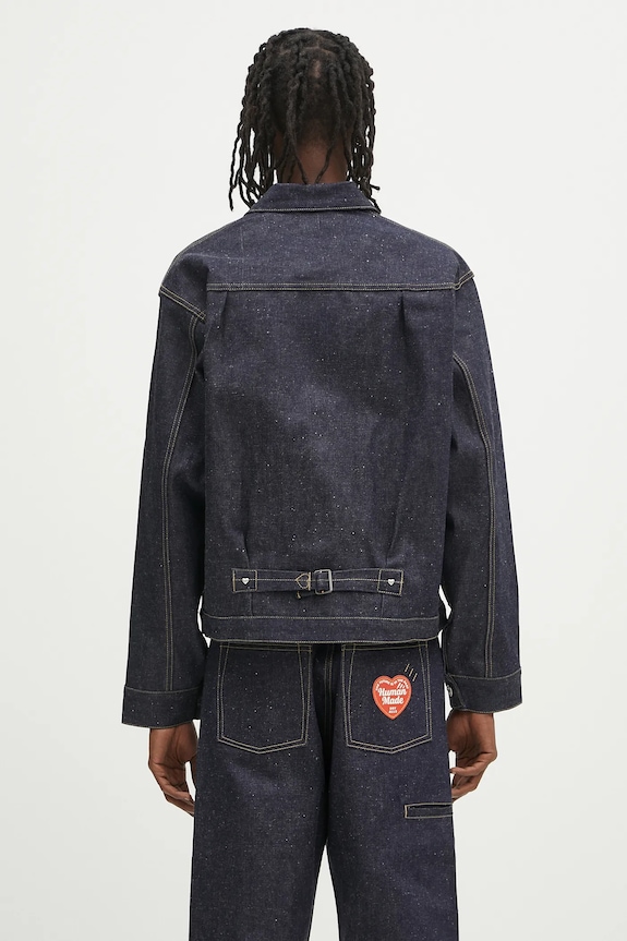 Clothing Human Made denim jacket Denim Work Jacket Past HM29JK002 blue