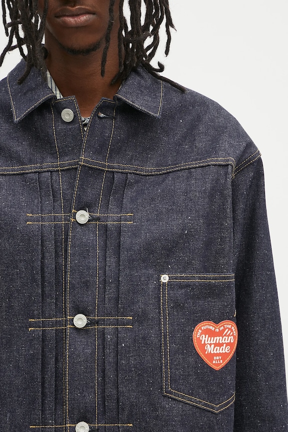 Human Made denim jacket Denim Work Jacket Past blue HM29JK002