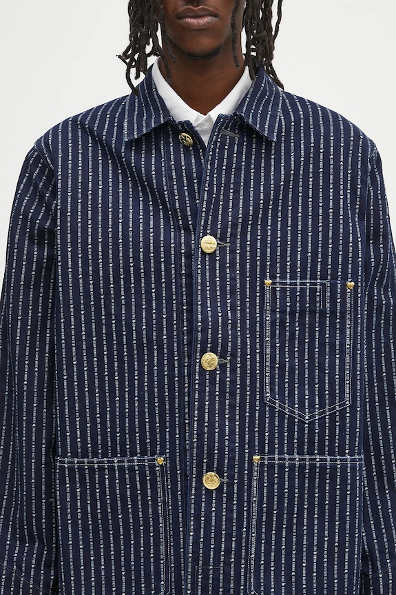Traper jakna Human Made Wabash Coverall Jacket plava HM29JK006
