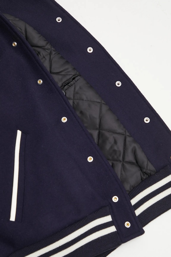Шерстяная куртка-бомбер Sporty & Rich Champions Wool Varsity OW007623633BL111