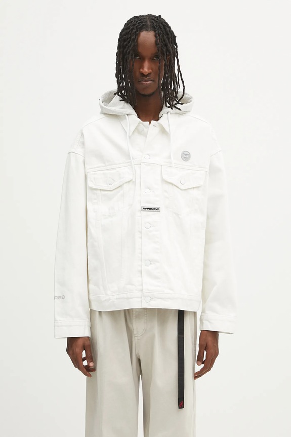 AAPE jacket Now Light Weight with white AAPLJM7700XAN