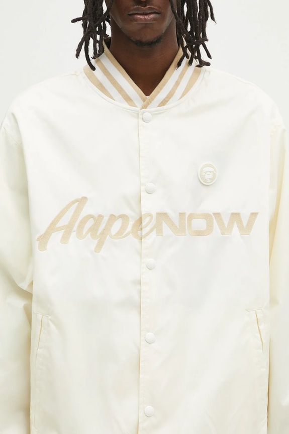 AAPE bomber jacket Now Light Weight beige AAPLJM7702XXN