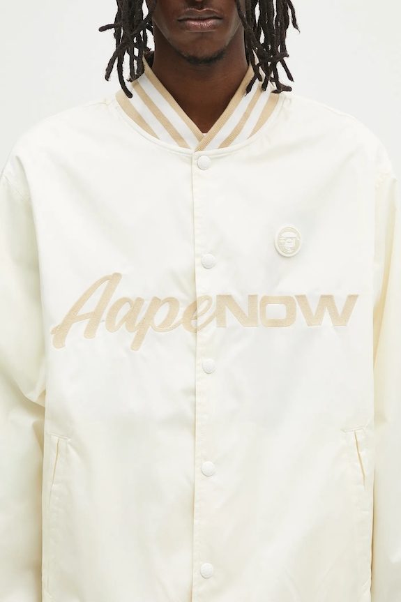 AAPE bomber jacket Now Light Weight beige AAPLJM7702XXN