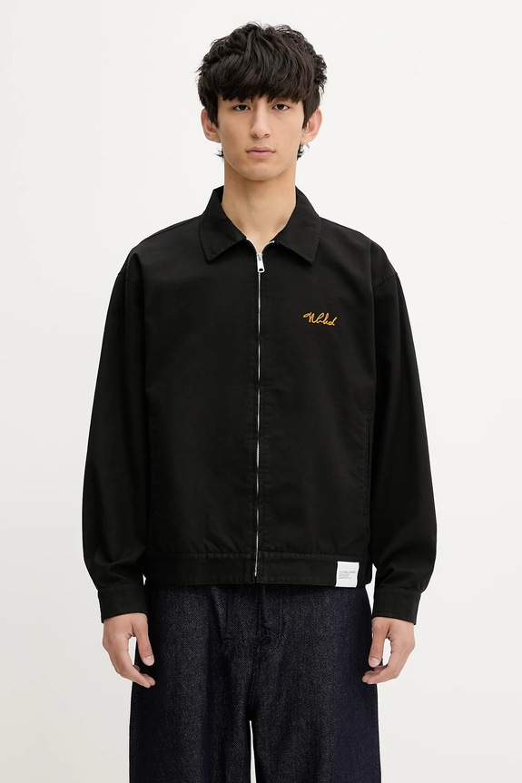 NEIGHBORHOOD giacca in cotone Zip Work Jacket non isolato nero 251TSNH.JKM02