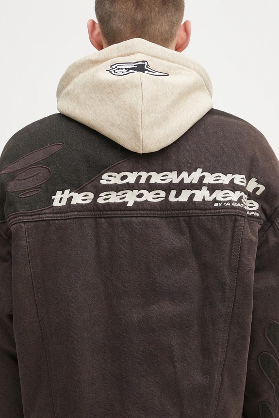 AAPE kurtka jeansowa Main AAPJKM7679XAN