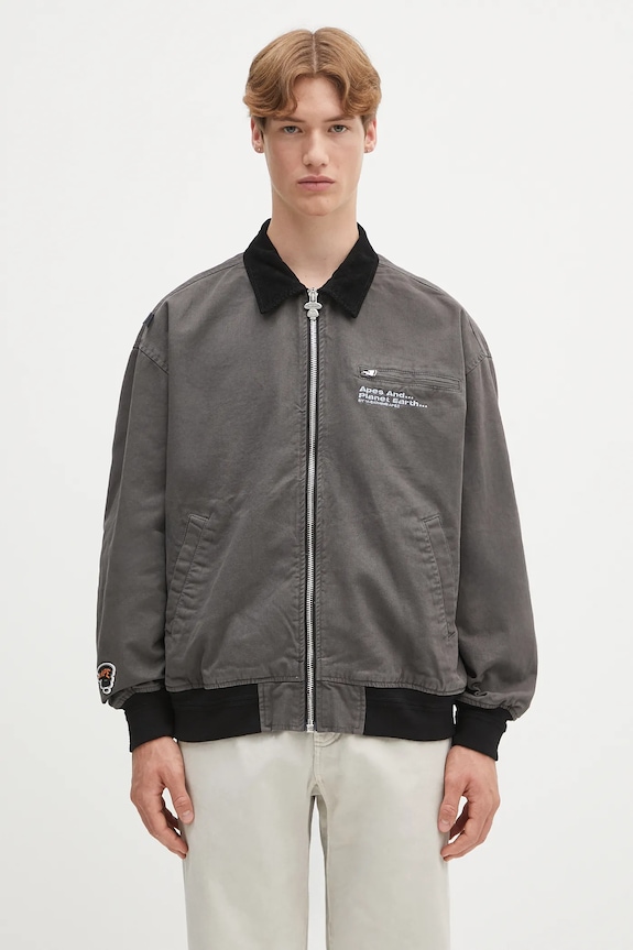 AAPE giacca Main Light Weight AAPLJM7675XXN marrone