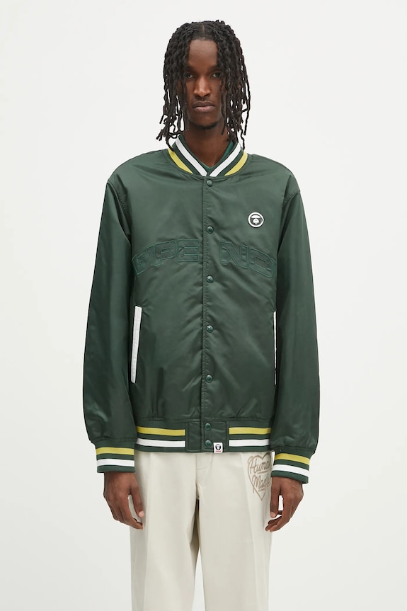 Bomber bunda AAPE Now přechodné zelená AAPJKM7656XXN