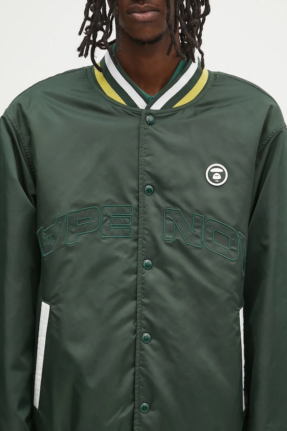 Bomber bunda AAPE Now zelená AAPJKM7656XXN
