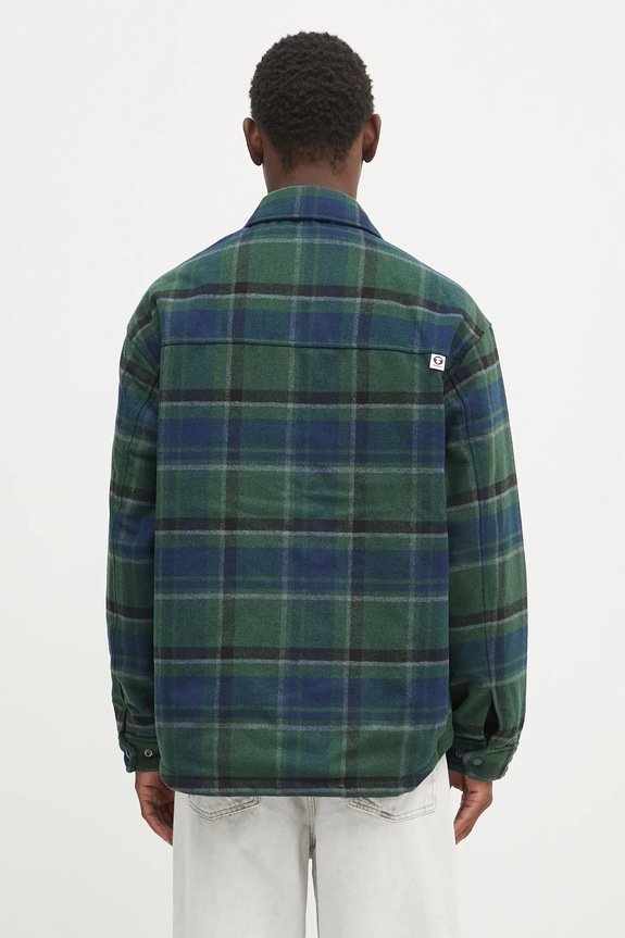 Abbigliamento AAPE giacca in misto lana Now AAPJKM7659XXN verde