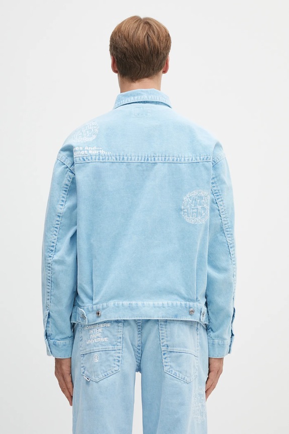 AAPE giacca Main Light Weight blu AAPLJM7674XXN