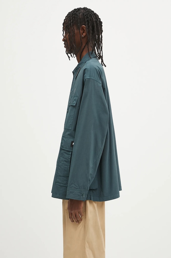 Bunda AAPE Main Long Sleeve AAPSTM8501XXN tyrkysová SS25